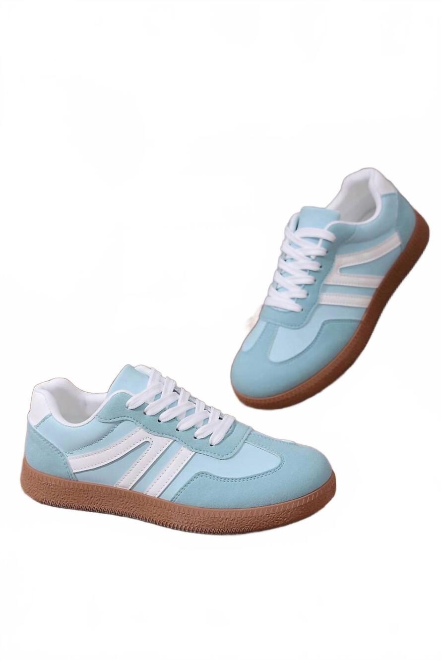NEW 1 THE WOMAN women's faux suede pu leather color block patchwork lace-up shoe
